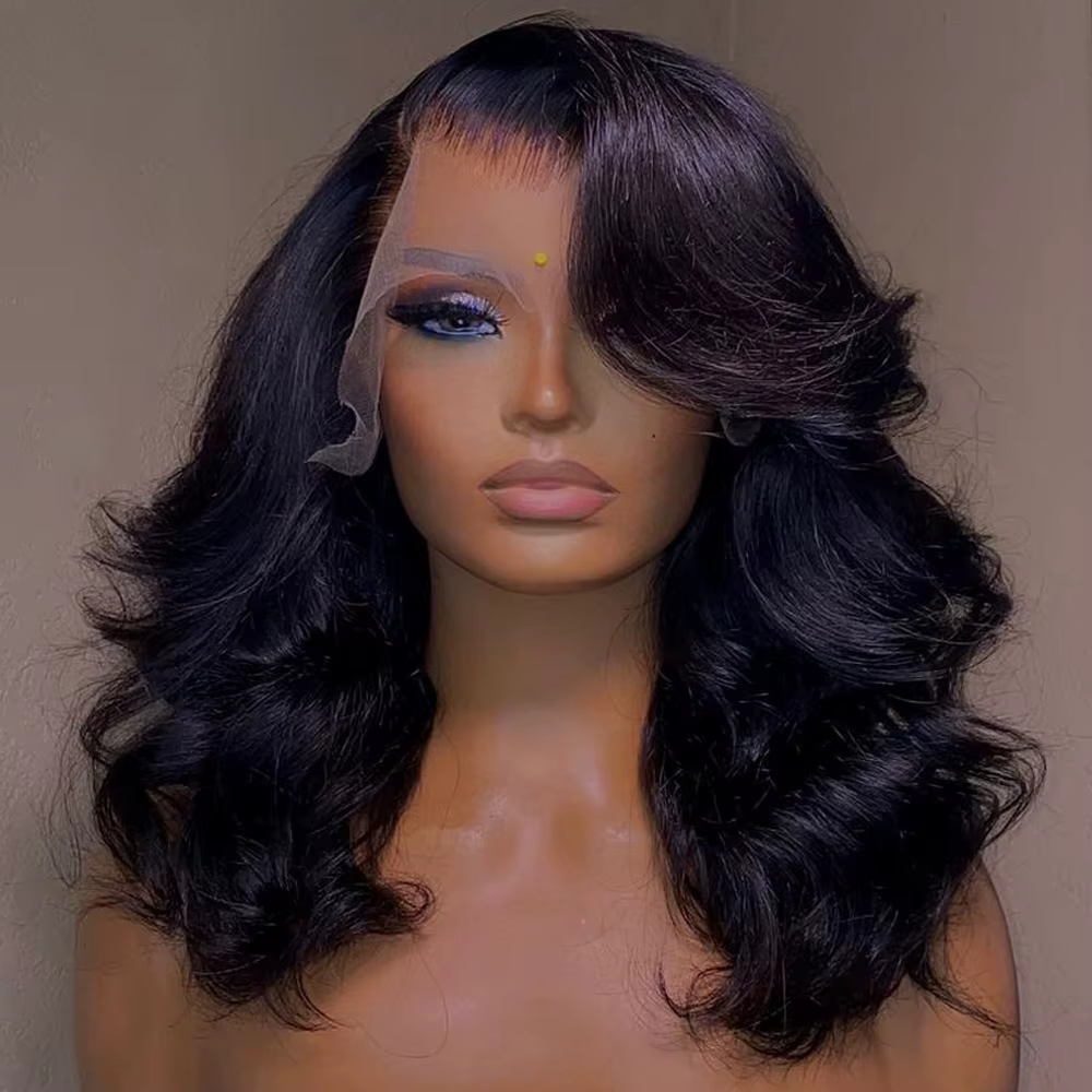 Perruque Lace Closure Wig Body Wave brésilienne Remy naturelle, cheveux vierges, 13x6, 13x4, densité