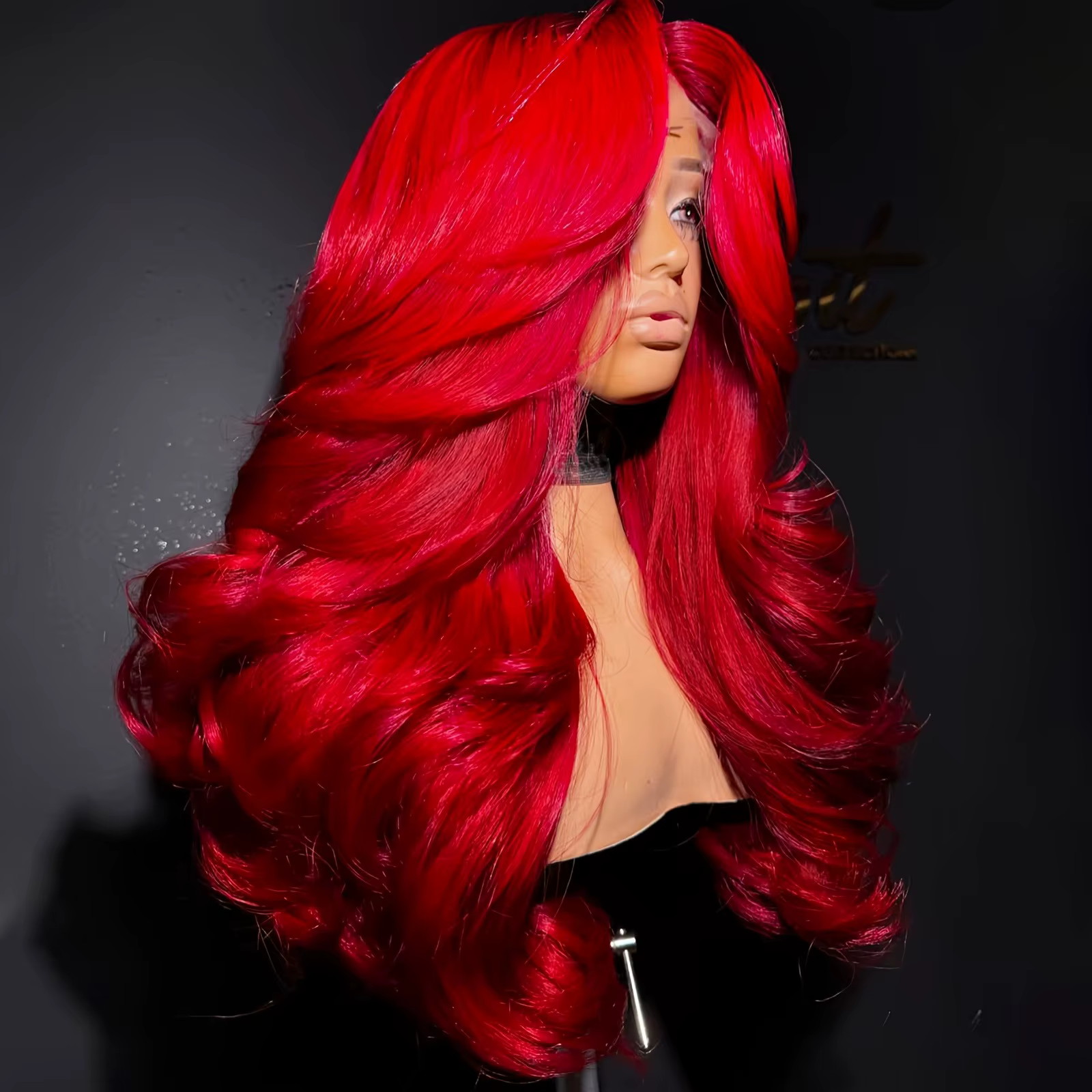 Perruque Lace Front Wig Body Wave transparente HD 13x4, perruque Lace Front Wig rouge, bordeaux, den