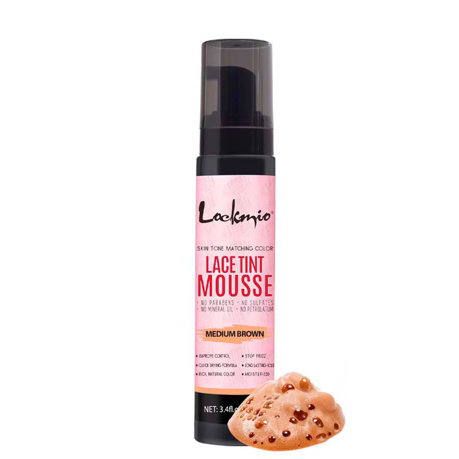 Mousse de teinte pour perruque, pour teinture frontale en dentelle, grille naturelle à séchage rapid