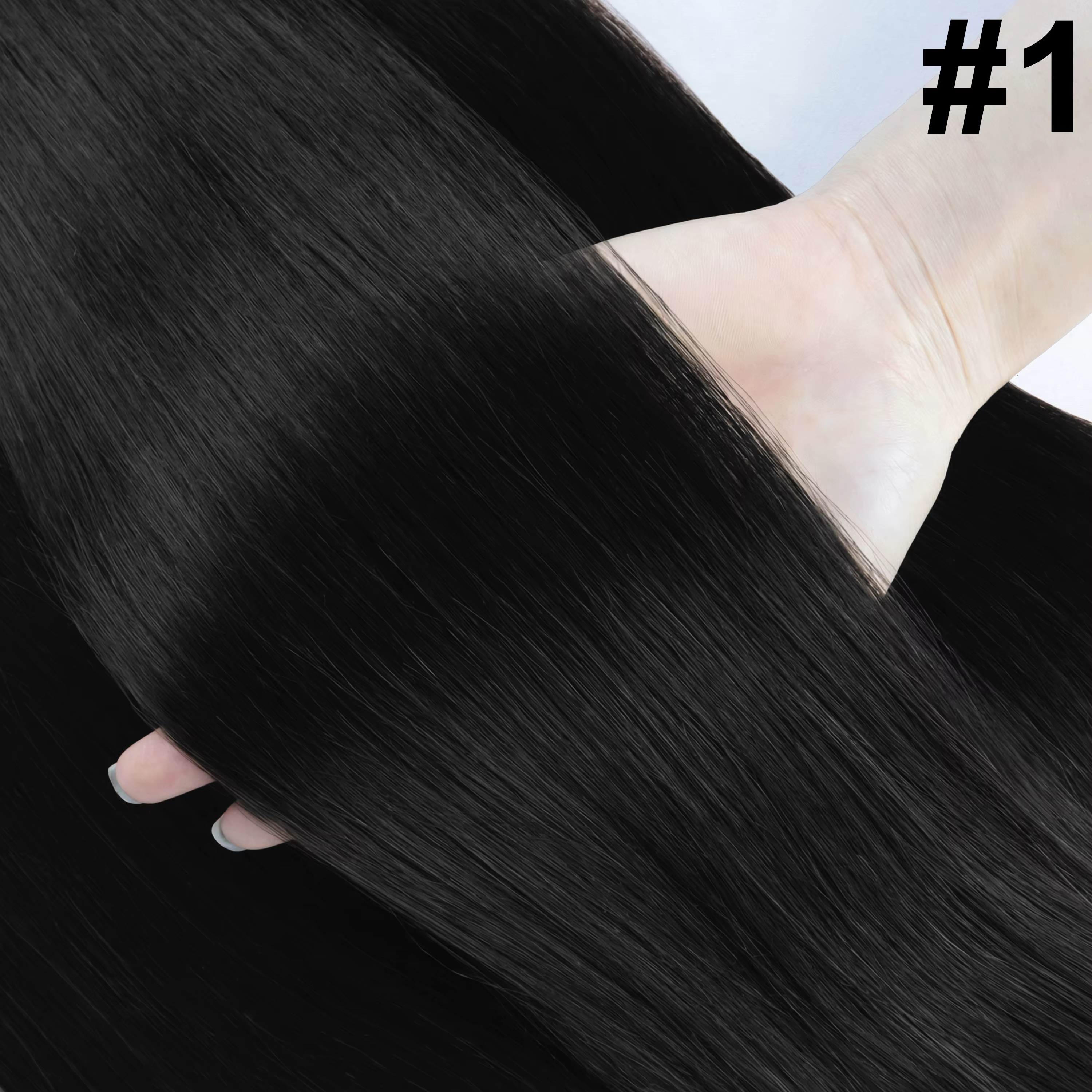 Extensions de cheveux Halo 100% cheveux humains, extensions à clipser avec fil invisible, ligne de p