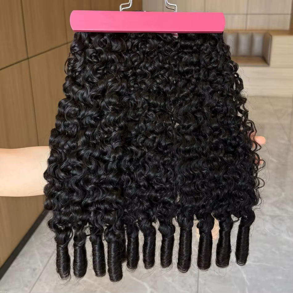 Extensions de cheveux bouclés vierges bruts birmans 12A de 32 pouces, non traités, pour tissage, ond