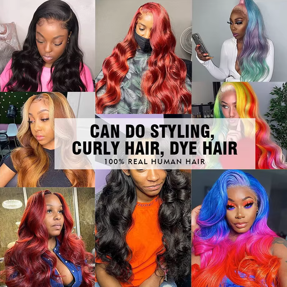 Perruque Lace Frontal Wig Body Wave brésilienne naturelle, cheveux naturels, Transparent, 13x4, 13x6