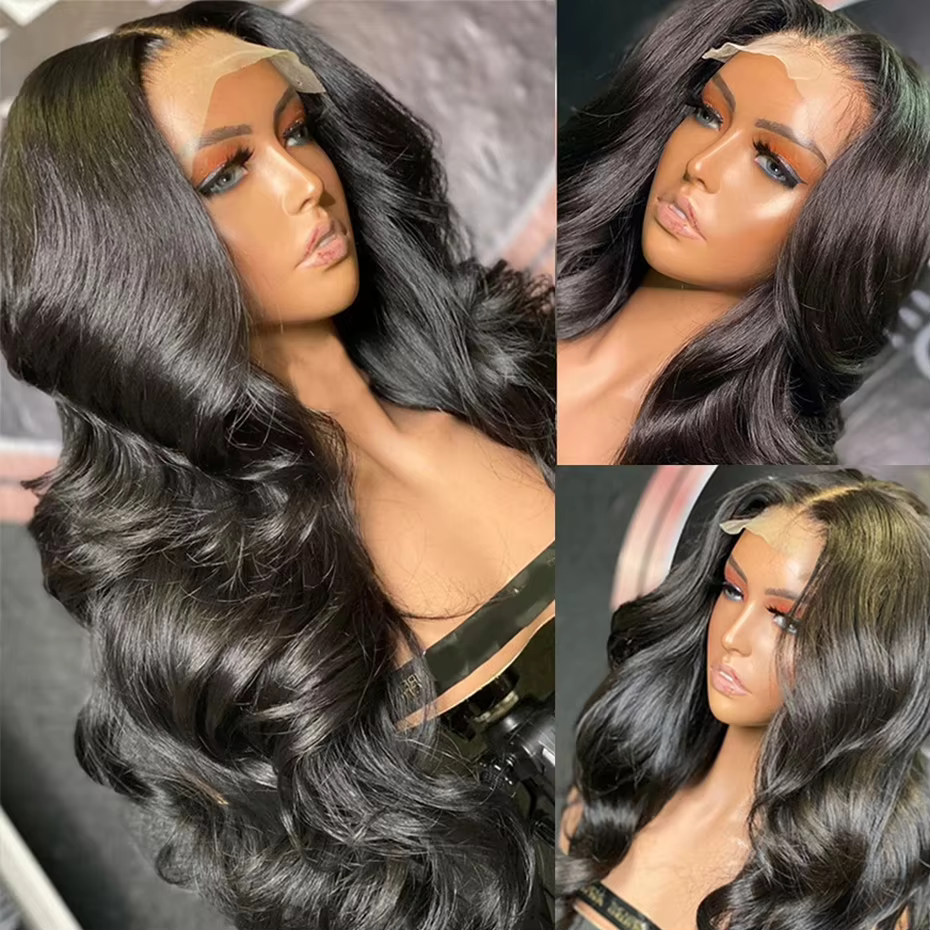 Perruque Lace Front Wig 360 naturelle Body Wave, cheveux humains, pre-plucked, bling, 4x4, 13x4, 32/