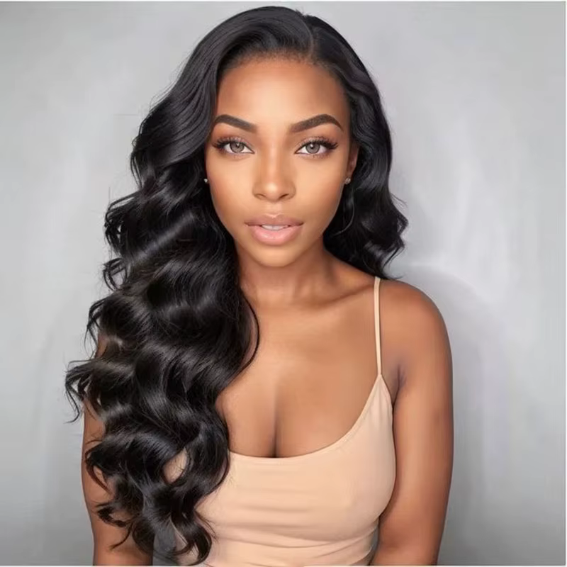 Perruque Lace Front Wig Body Wave transparente-ISEE Hair Wear Go, perruques frontales de cheveux hum