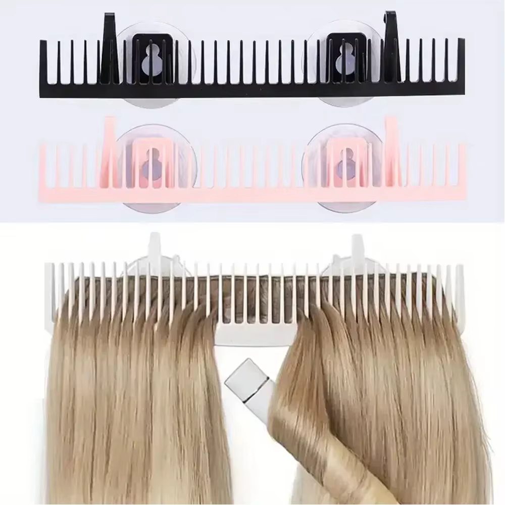 Support d'extension de cheveux Portable 2 pièces, organisateur de rangement de perruque tissé léger
