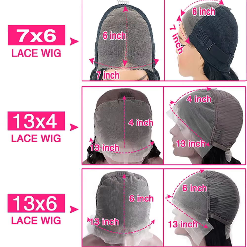 Perruque Lace Front Transparente Bouclée Birmane 7x6, Cheveux Naturels Vietnamiens, Perruques en Che