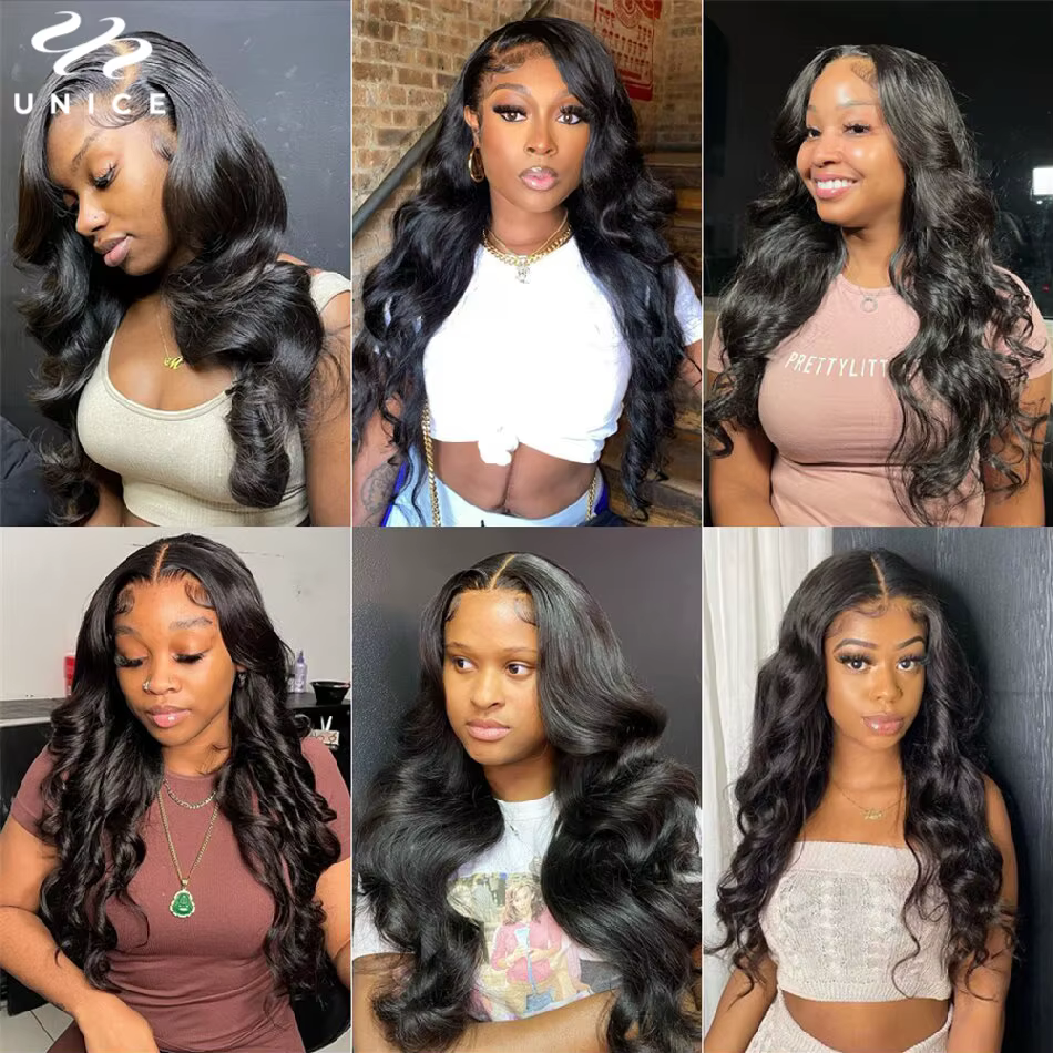 Mèches Body Wave 3/4 naturelles-UNice Hair, tissage rapide, extension de cheveux à coudre, Grade 8A,