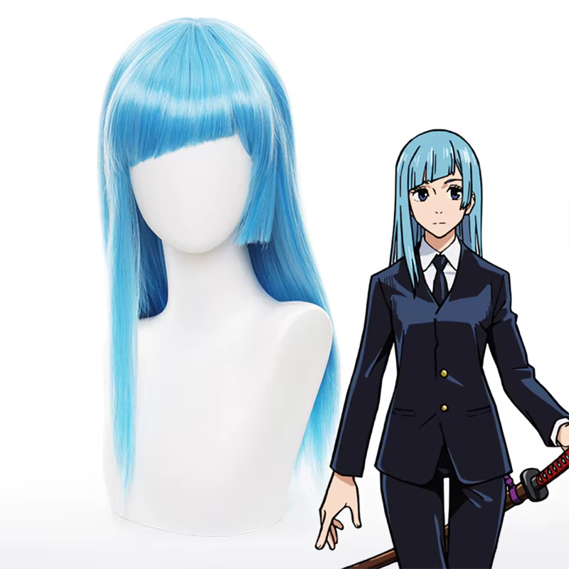 Ata wa Kasumi Cosplay Perruque, Jujutsu Kaimmense, Cheveux Longs Bl192., Degré de Chaleur, Synthétiq
