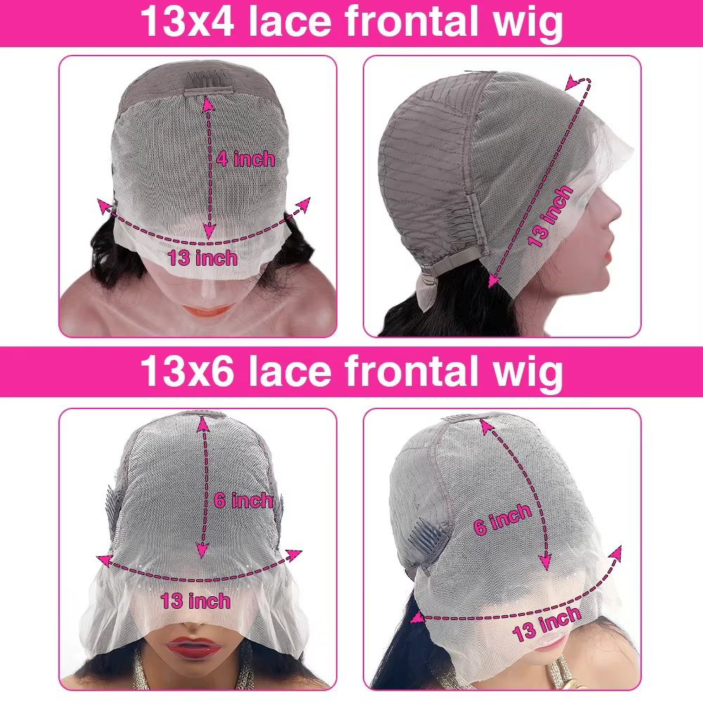 Perruque Lace Frontal Wig naturelle Remy, cheveux naturels bouclés birmans, couleur naturelle, 13x4,