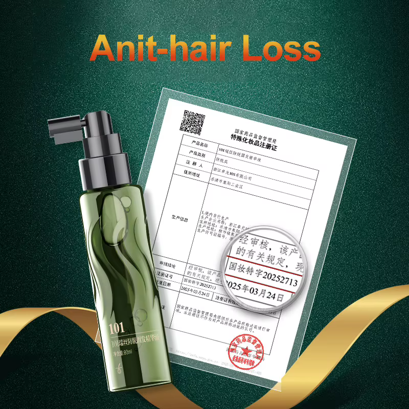 ZHANGGUANG 101 80ml Tonique Anti-chute de cheveux puissant Anti-chute de cheveux thérapie de phytoth
