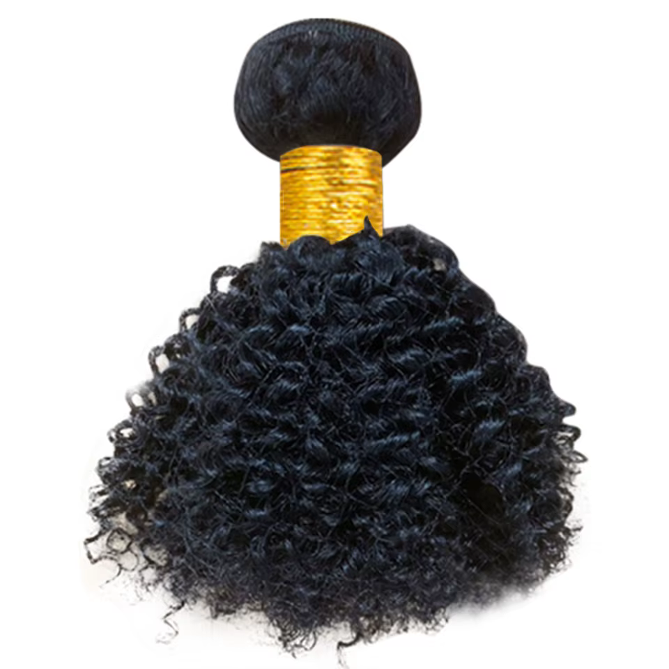 Afro crépus bouclés court Bundle offres de cheveux humains brésilien Remy cheveux bouclés Bunquets p