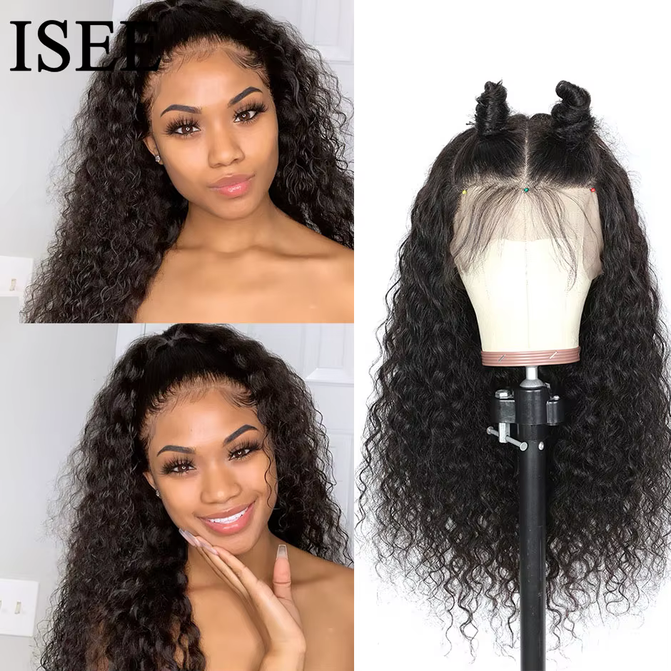 ISEE HAIR perruque brésilienne vague d'eau 13x6 HD dentelle frontale perruque pour les femmes 13x4 d