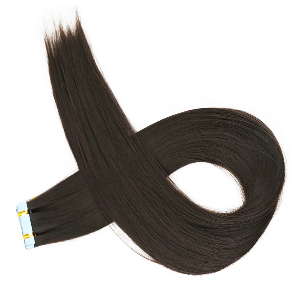 Bande dans les Extensions de cheveux adhésif Invisible 24 pouces bande synthétique dans l'extension
