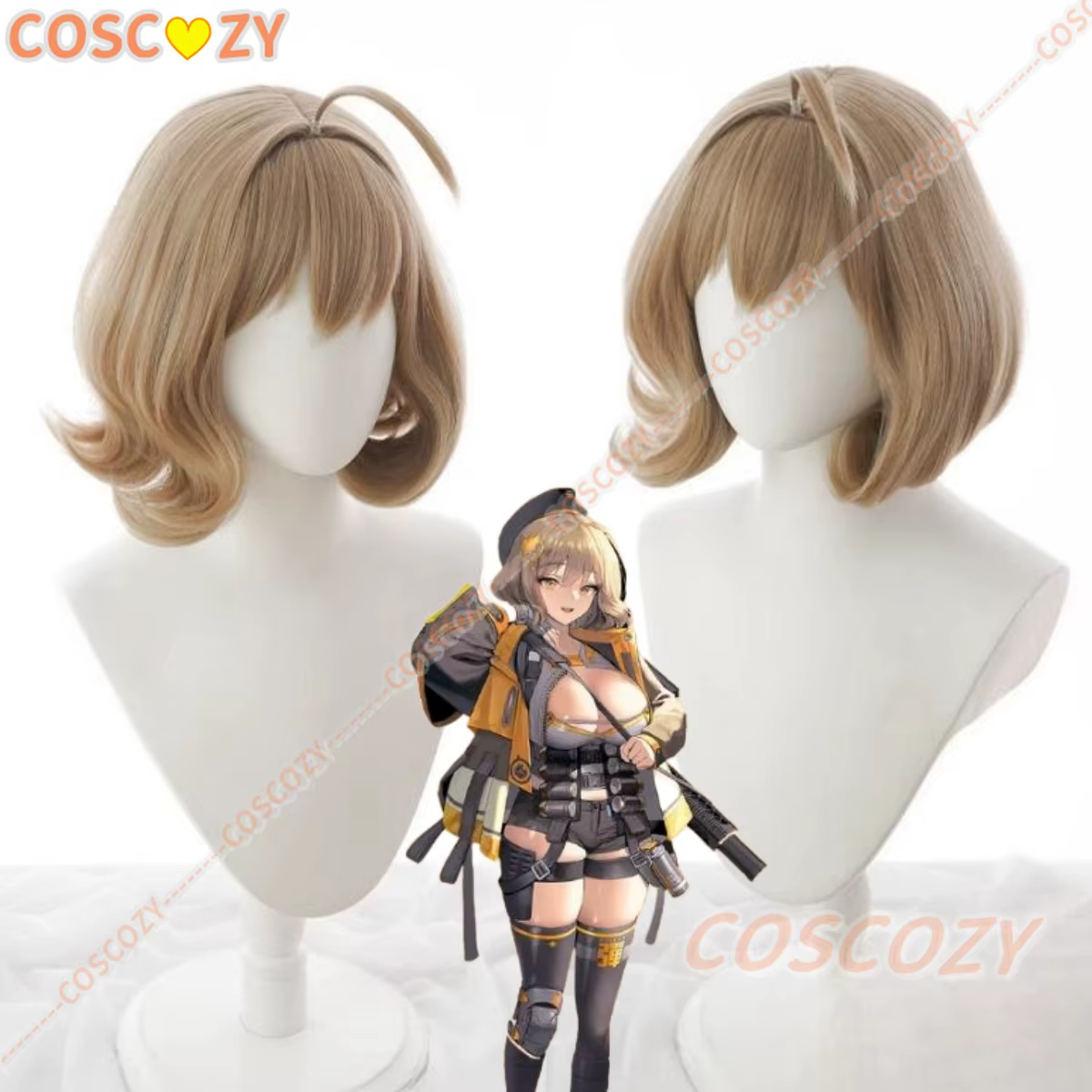 Anis Cosplay perruque jeu déesse de la victoire:NIKKE Anis jeu Cosplay perruque Nikki 30 cm cheveux