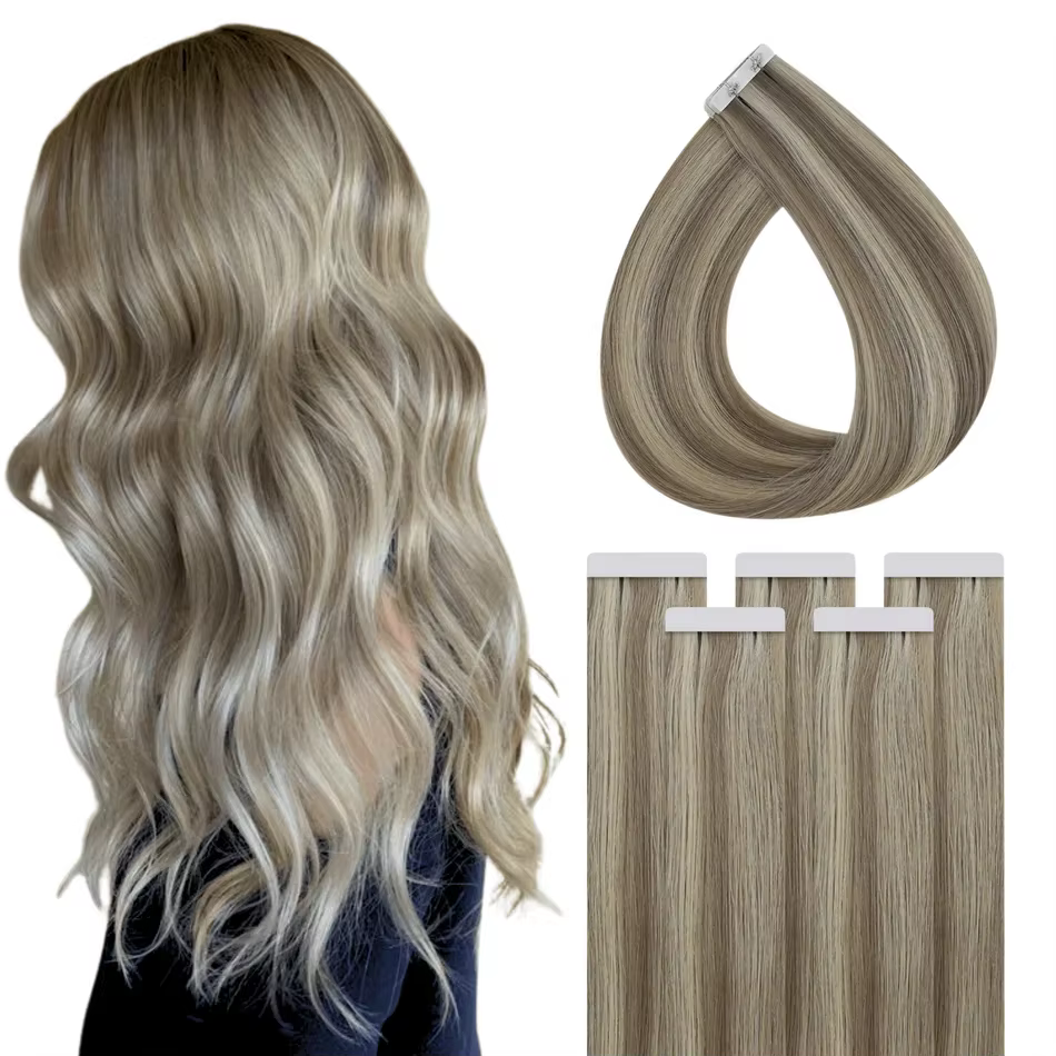 VeSunny Injection Tape-in Extensions de cheveux 100% cheveux humains vierges nouvelle couleur Balaya