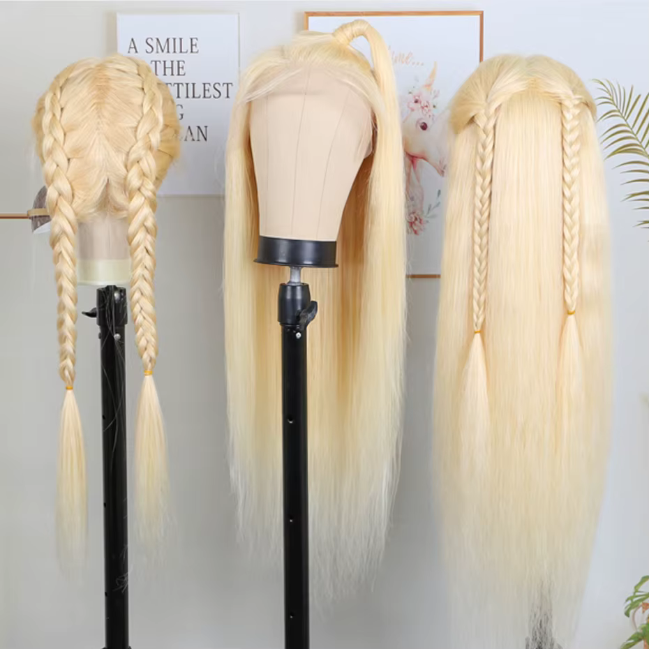 13x4 13x6 360 HD Transparent 613 couleur blond miel avant de lacet perruques de cheveux humains pour