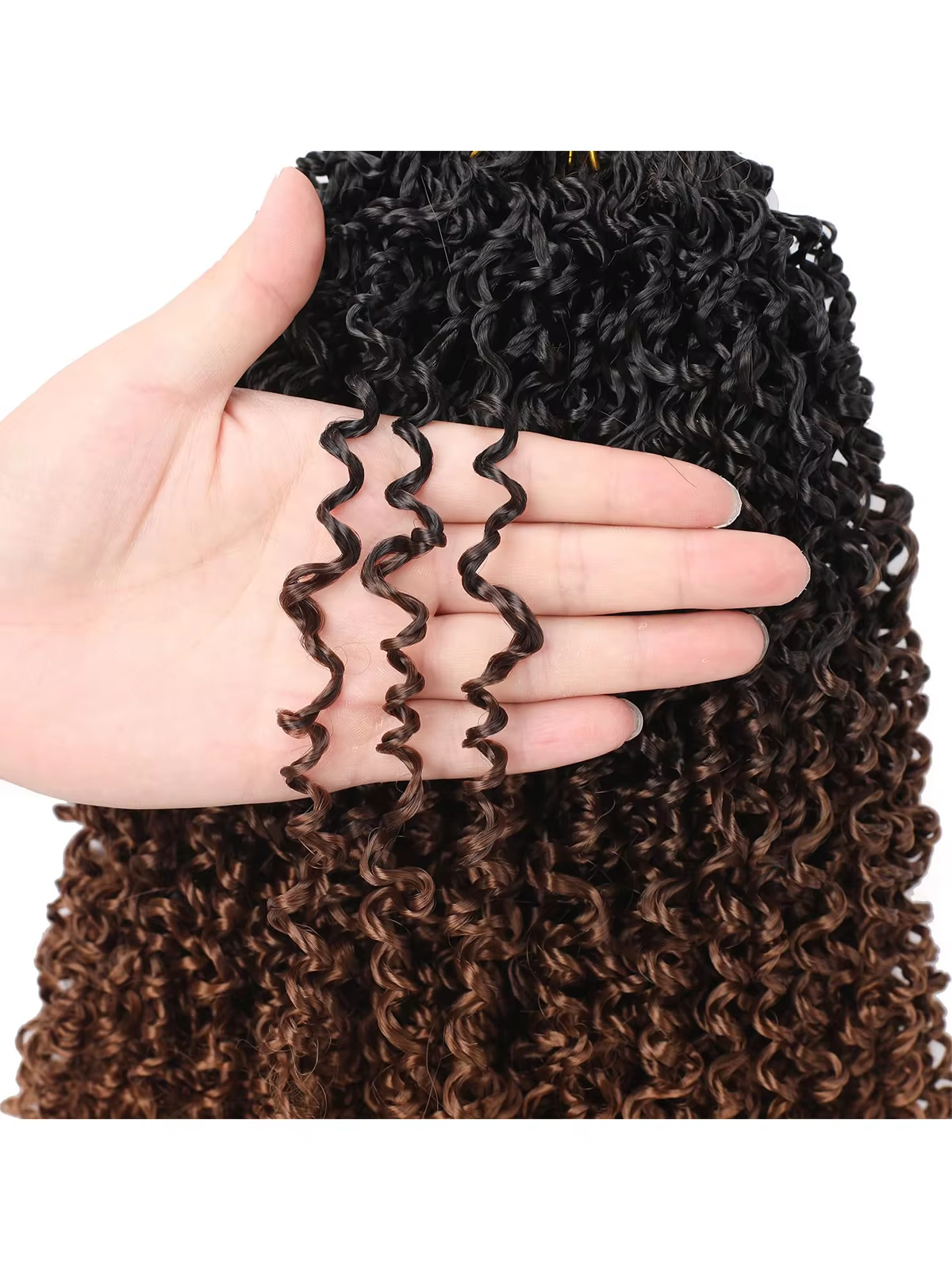 Extensions de cheveux au crochet Yanky Twist | 8" 10" 12" 14" de longueurs | 7 pièces/paquet |
