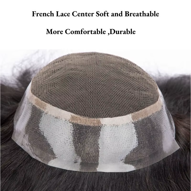 Australie mâle cheveux prothèse dentelle PU Base respirant naturel délié naturel naturel cheveux hum