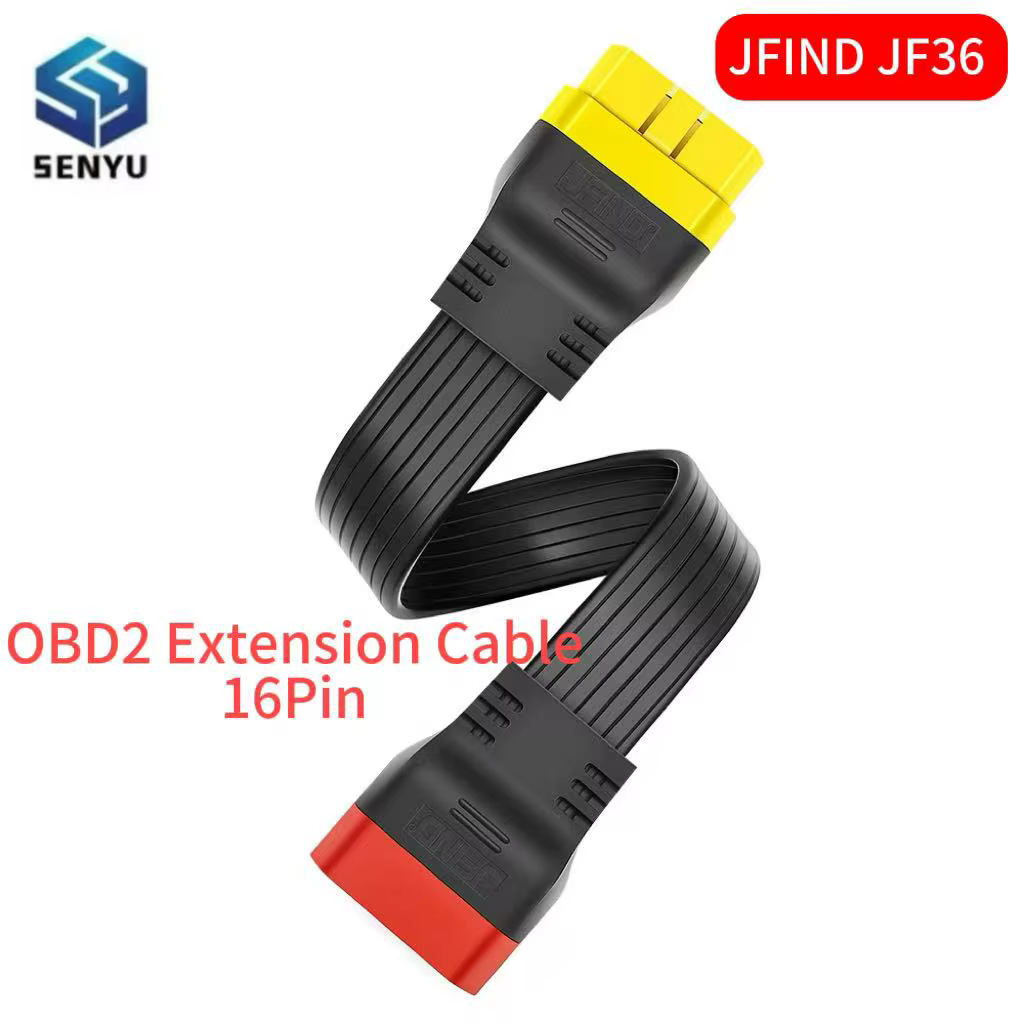 Connecteur d'extension OBD 2 OBD II JFIND JF36 16 broches mâle vers 16 broches femelle pour diagnost