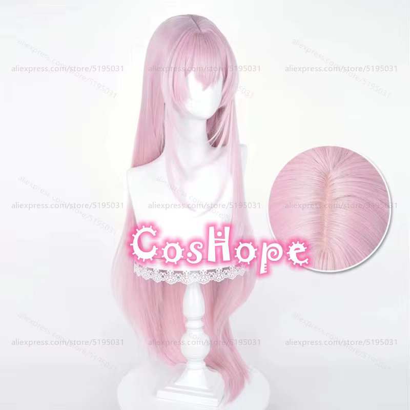 Luka Cosplay perruque 100 cm longue droite rose perruque Cosplay Anime Cosplay perruques résistant à