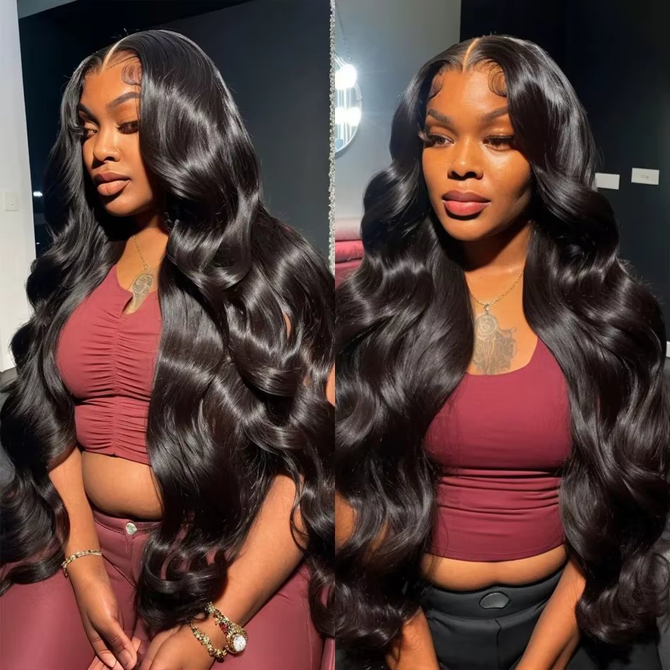 Perruque Lace Front Wig Body Wave Naturelle pour Femme, Cheveux Humains, 13x6, 13x4, HD, Densité 250