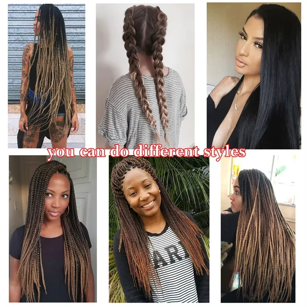38 pouces tressage synthétique hair-4x tresse Sensationnel pré-étiré kanekalon ignifuge pour tresse