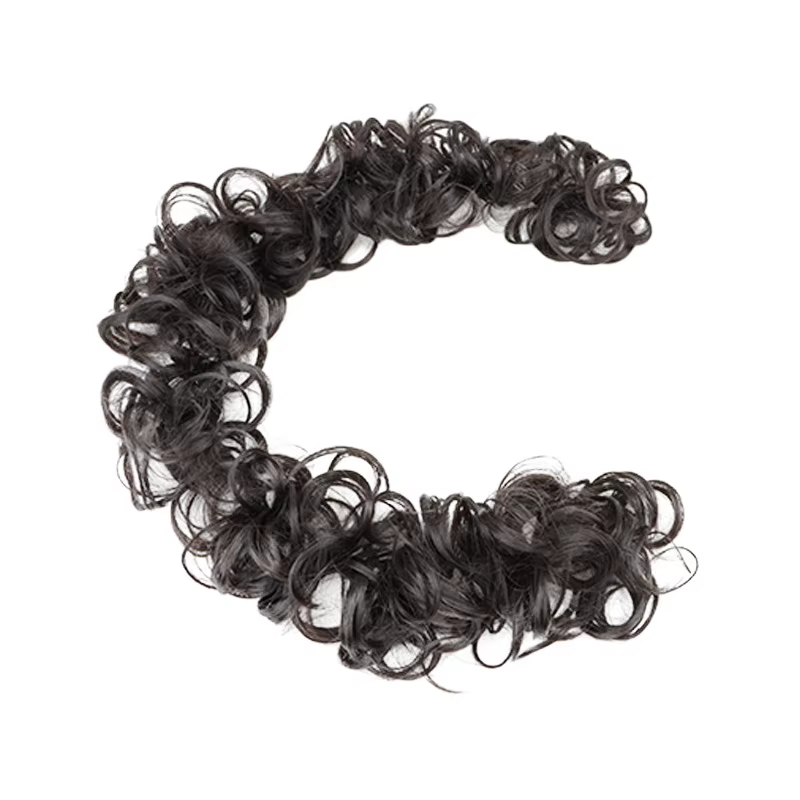 Postiche beignet chignon bouclé et désordonné |   Extensions de queue de cheval DIY pour femmes – Ac