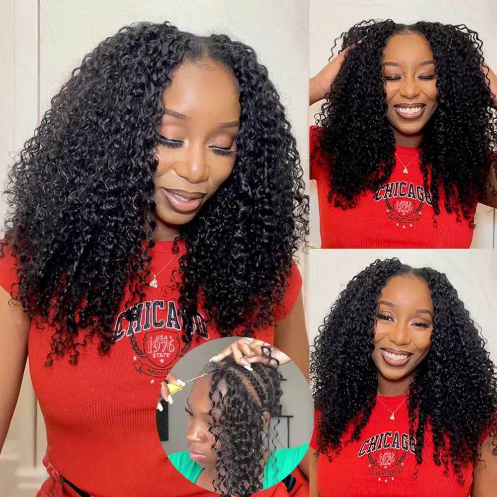 Extensions de cheveux humains bouclés birmanes au crochet, sans nœuds, pré-séparées, avec pointes bo
