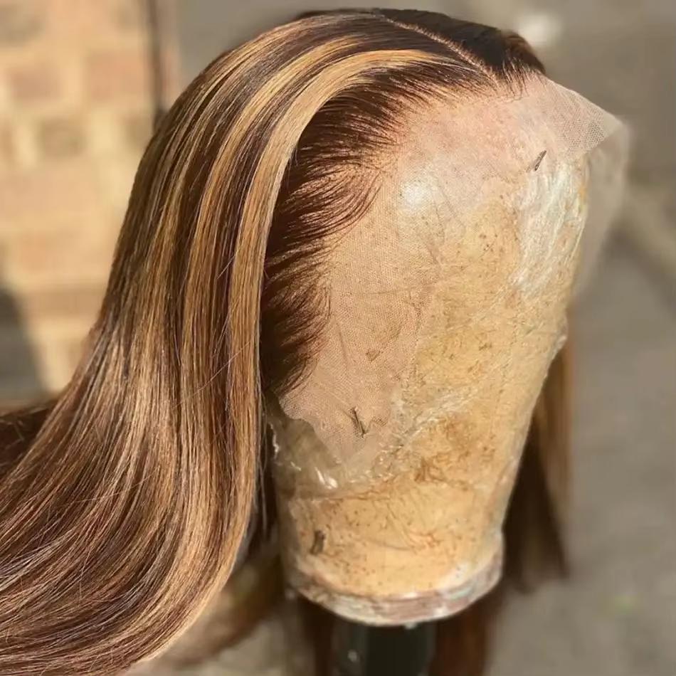 Tuneful-Perruque Malaisienne Naturelle de Cheveux Lisses, Mèches de Qualité Supérieure, Couleur Blon