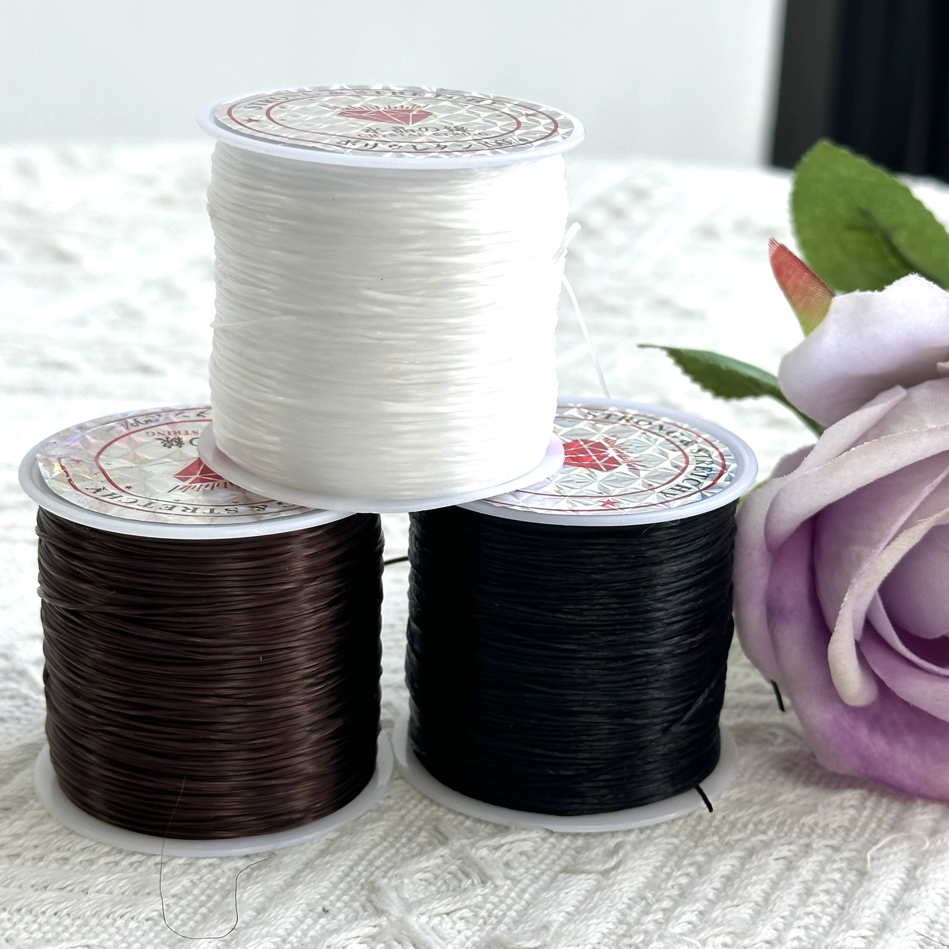 Filet à cheveux pour perruque, fil de coton à coudre, trame d'extension de cheveux, fil de tissage,