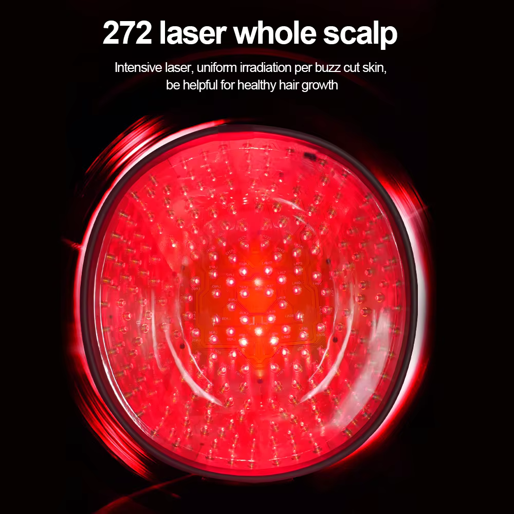 Casque laser professionnel pour la croissance des cheveux, thérapie LLLT 272, traitement de la perte