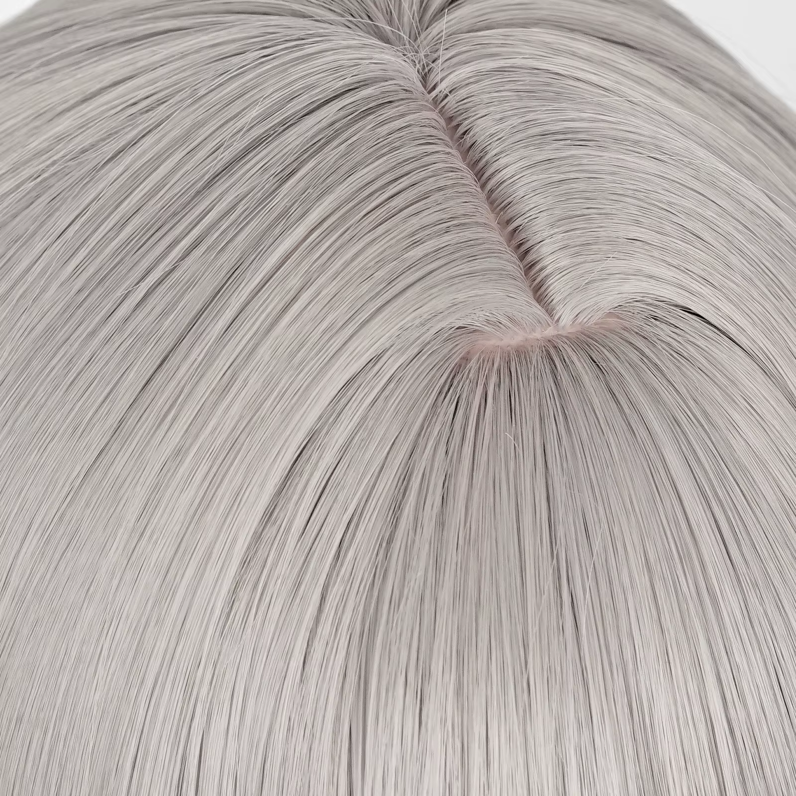 Perruque synthétique grise longue et lisse pour femmes, perruque moelleuse résistante à la chaleur p