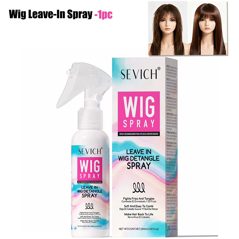 Spray pour perruque 100ml, spray démêlant pour perruque, protection thermique pour perruque synthéti