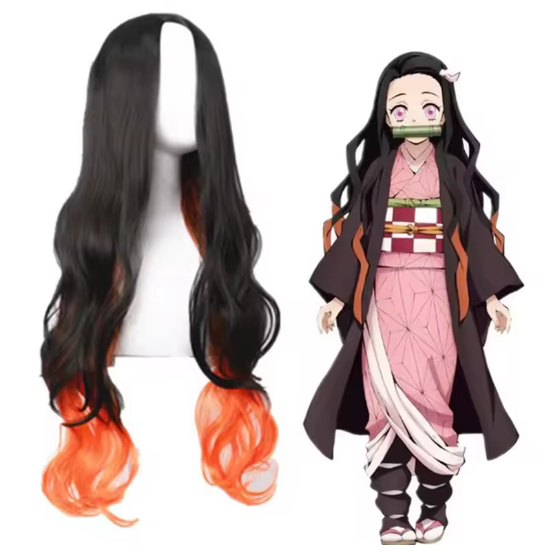 Nezuko Kamado Nezuko Cosplay Costume uniforme de perruque Nezuko avec accessoires pour adultes olymp