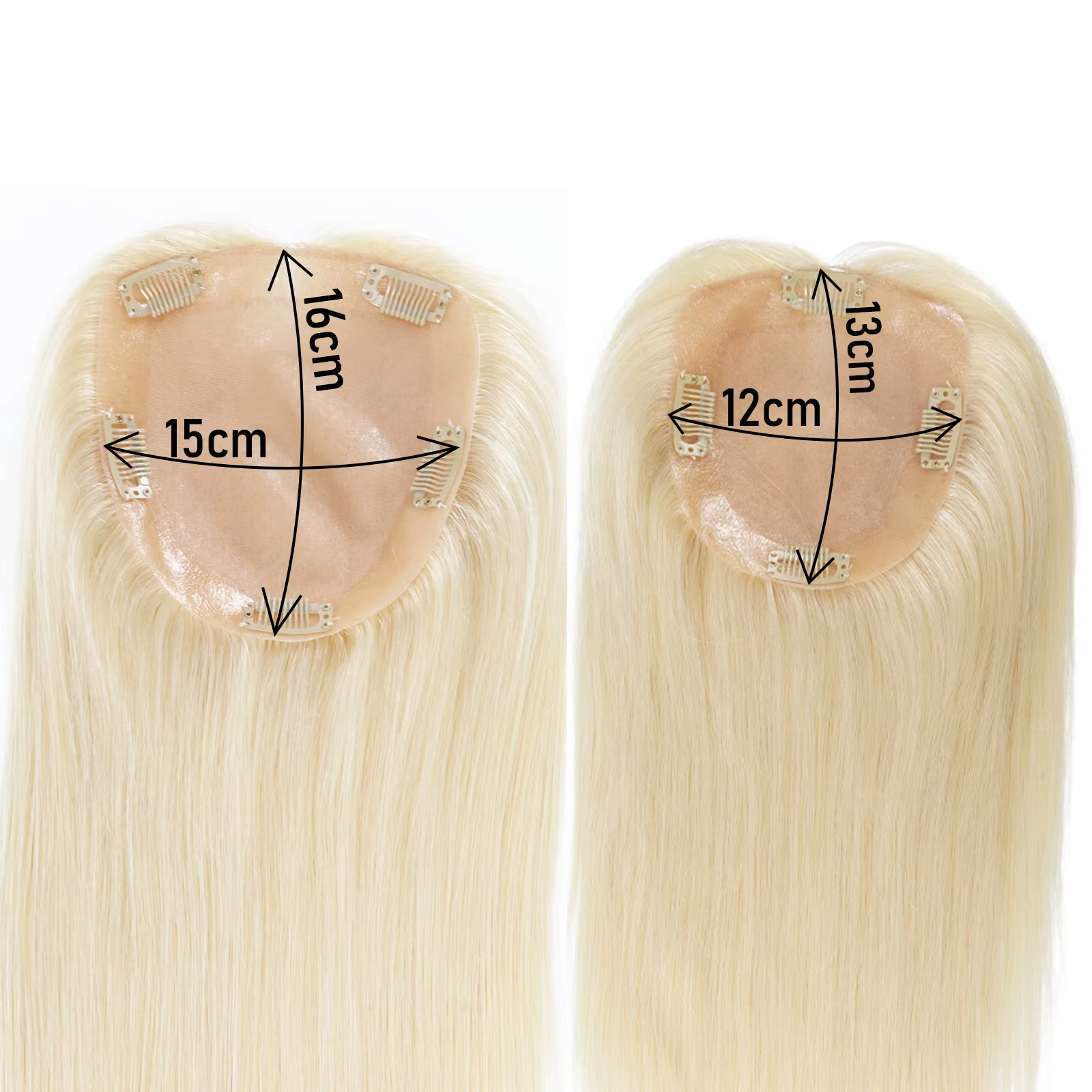 # Prothèse capillaire pour femme en cheveux humains Remy naturels, densité 150%, avec base en soie 6