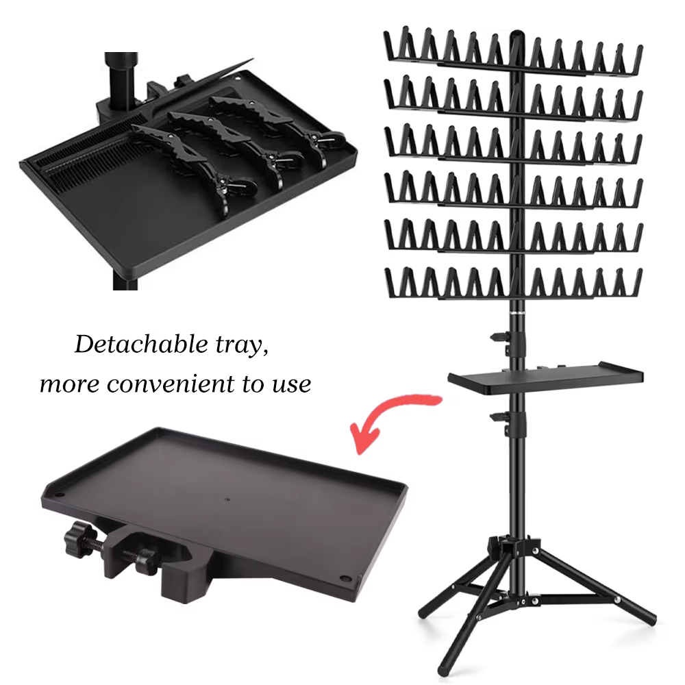 Support d'extension de cheveux, support de suspension, support de tressage, présentoir d'extension D