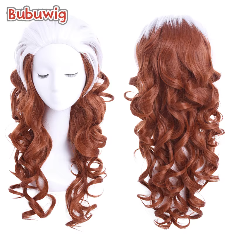 Bubuwig cheveux synthétiques Anna Marie Cosplay perruques X hommes Rogue Anna Marie 60 cm longue bou