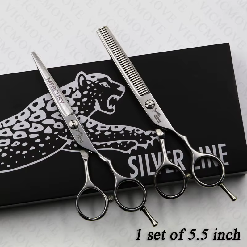 Ciseaux à cheveux professionnels 5 "/5.5"/6 "/6.5", ensemble de ciseaux de coiffure, coupe + ciseaux