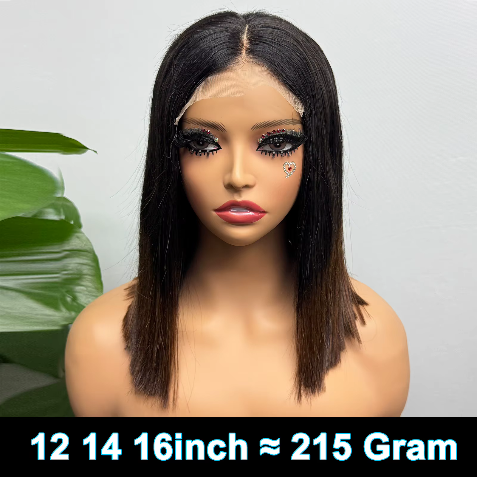 Perruque Bob Lace Closure Wig naturelle, cheveux humains vietnamiens, Double densité, Double os tiré