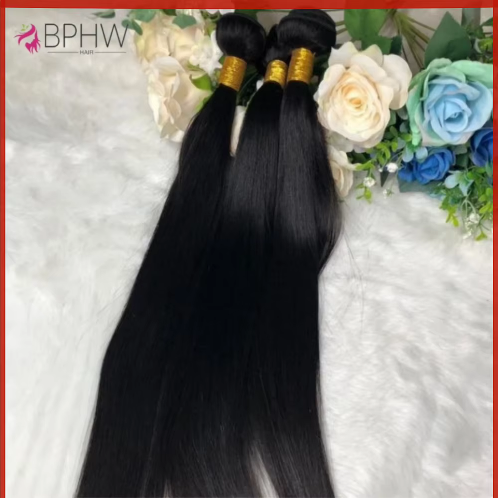 Extensions de cheveux humains brésiliens Remy, lots de 1/3/4, cheveux bruts, vente en gros, cheveux