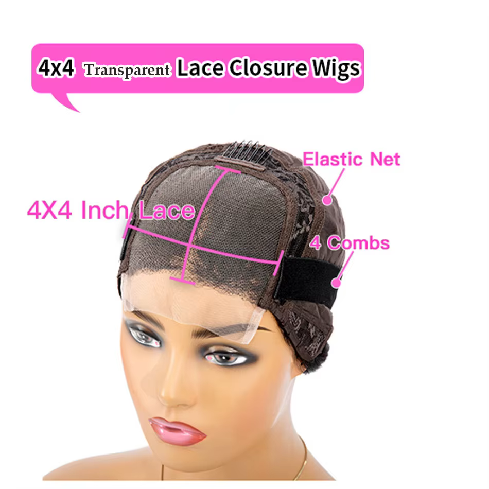 Perruque en cheveux humains naturels, perruques courtes en cheveux humains pour femmes noires, perru