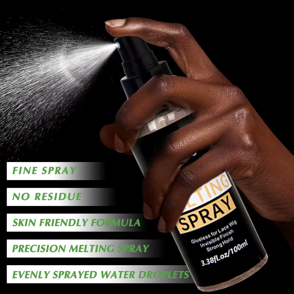 4 pièces accessoire de perruque colle de perruque avant de dentelle, Spray de fusion de liaison de d