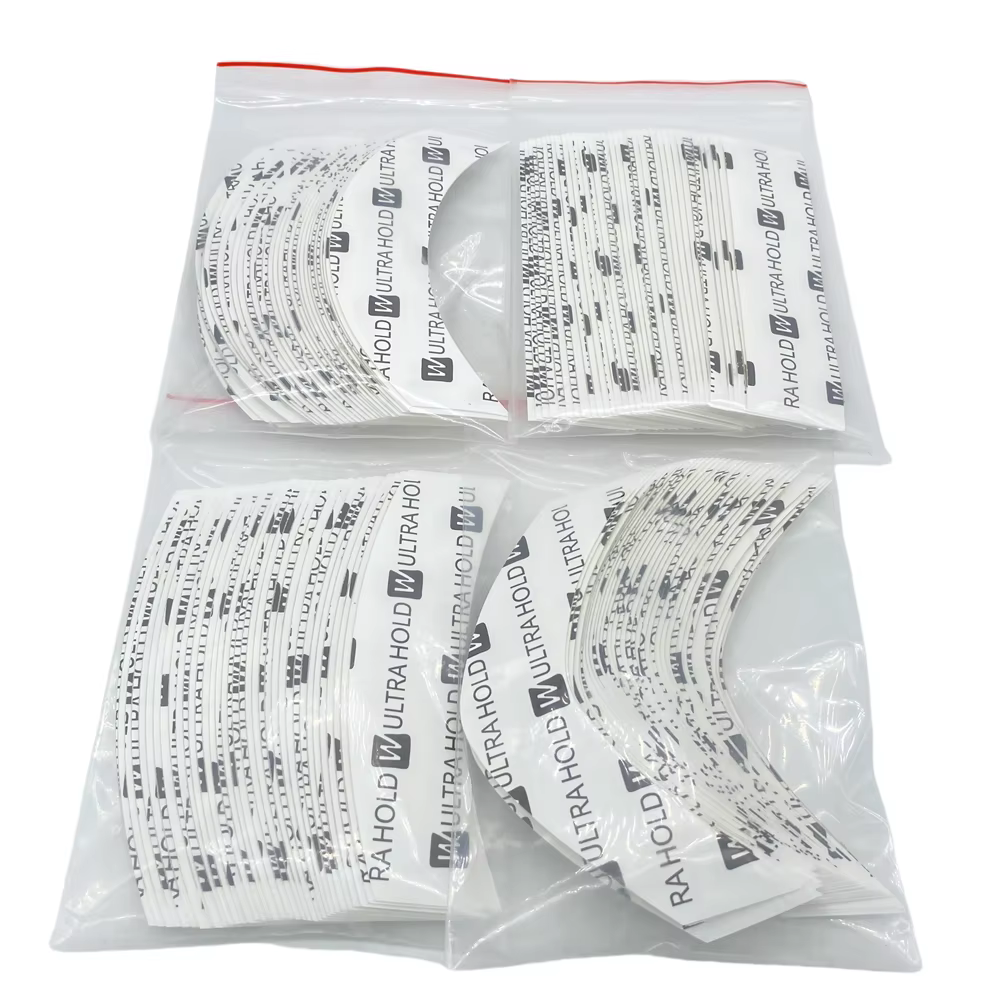 36 pièces 4 formes 7.6 cm * 2.2 cm blanc Ultra tenir ruban dentelle avant bande arc double face ruba