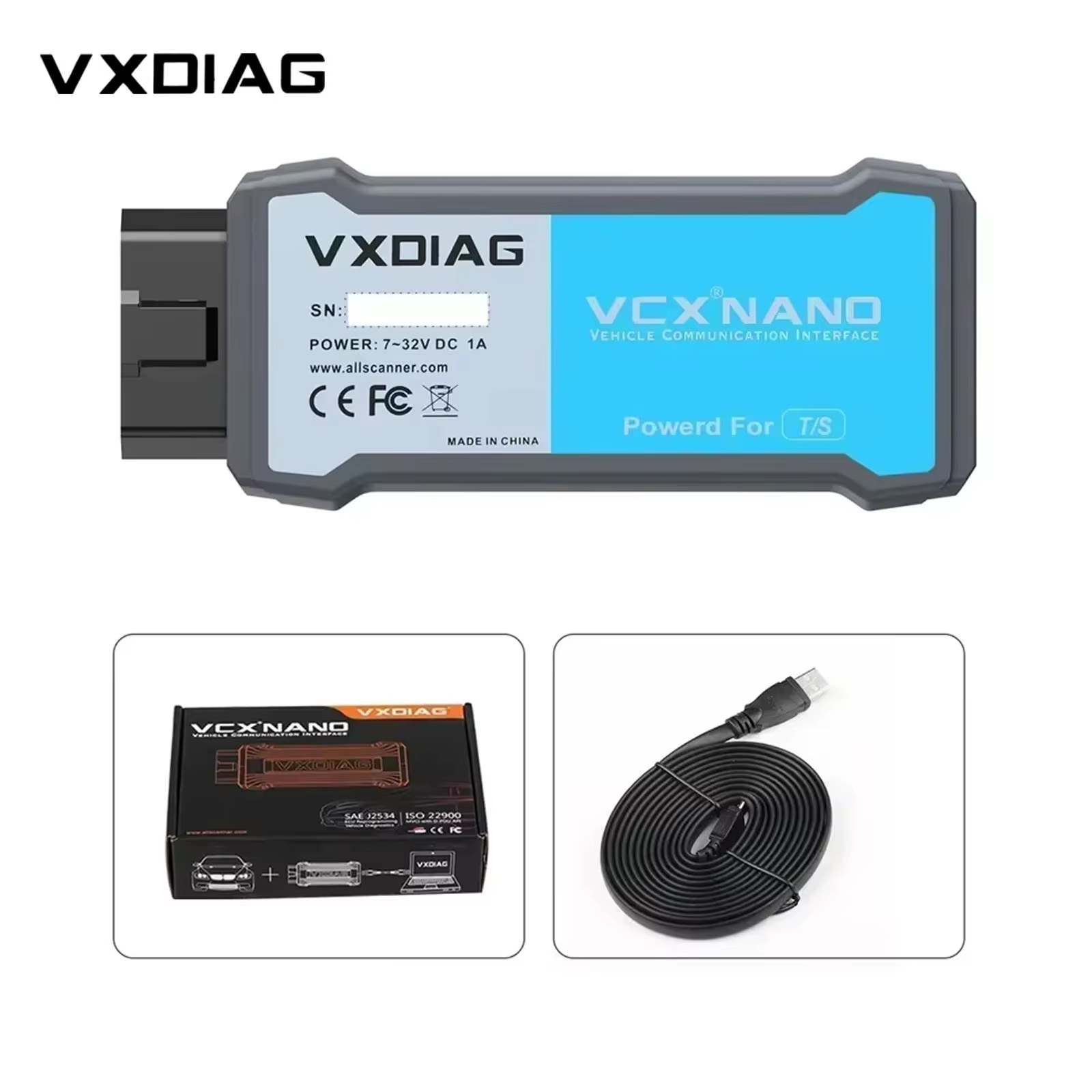 VXDIAG VCX NANO pour Toyota avec programmation ECU SAE J2534 pour Lexus, outils de diagnostic automo