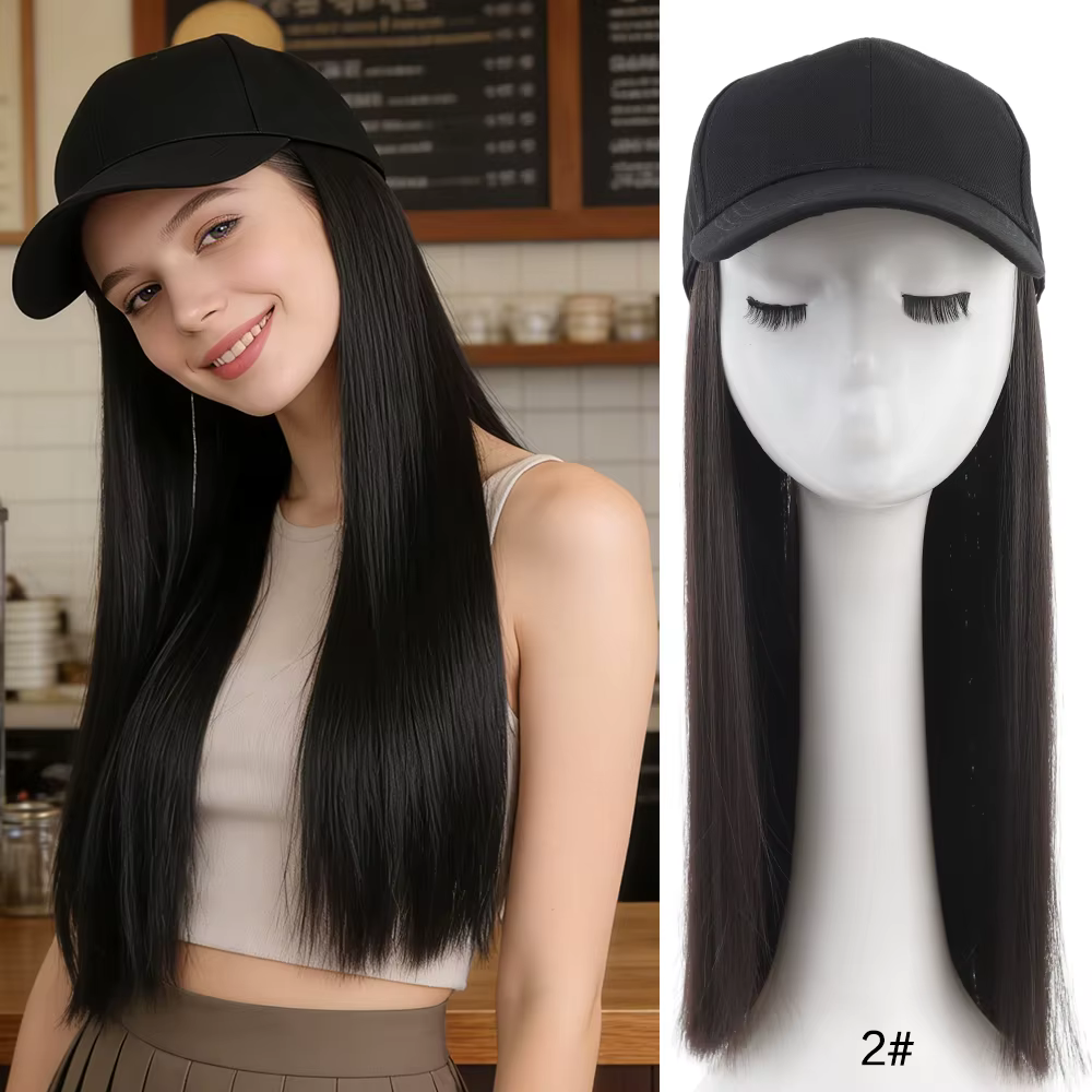 Perruque intégrale synthétique ondulée en fibre haute température, effet soie, pour femme, cheveux l