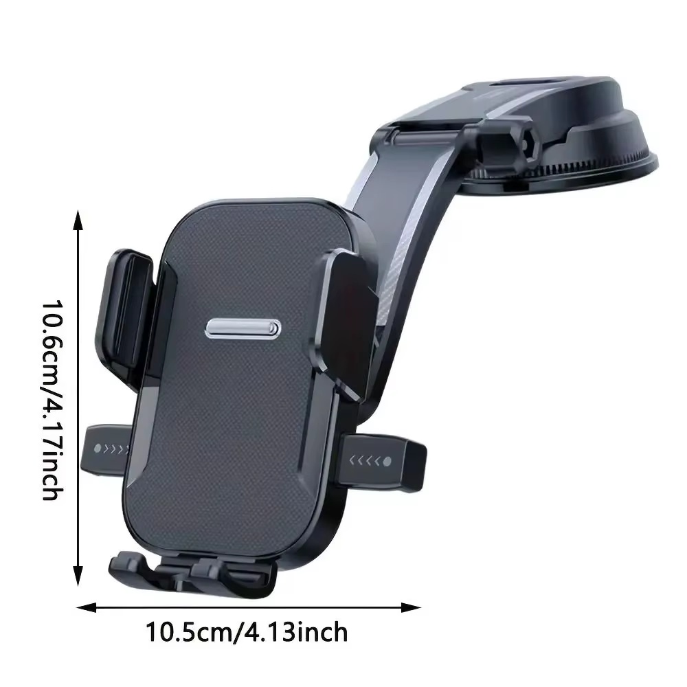 Support de téléphone de voiture à ventouse par gravité, réglable et extensible, pour pare-brise et t