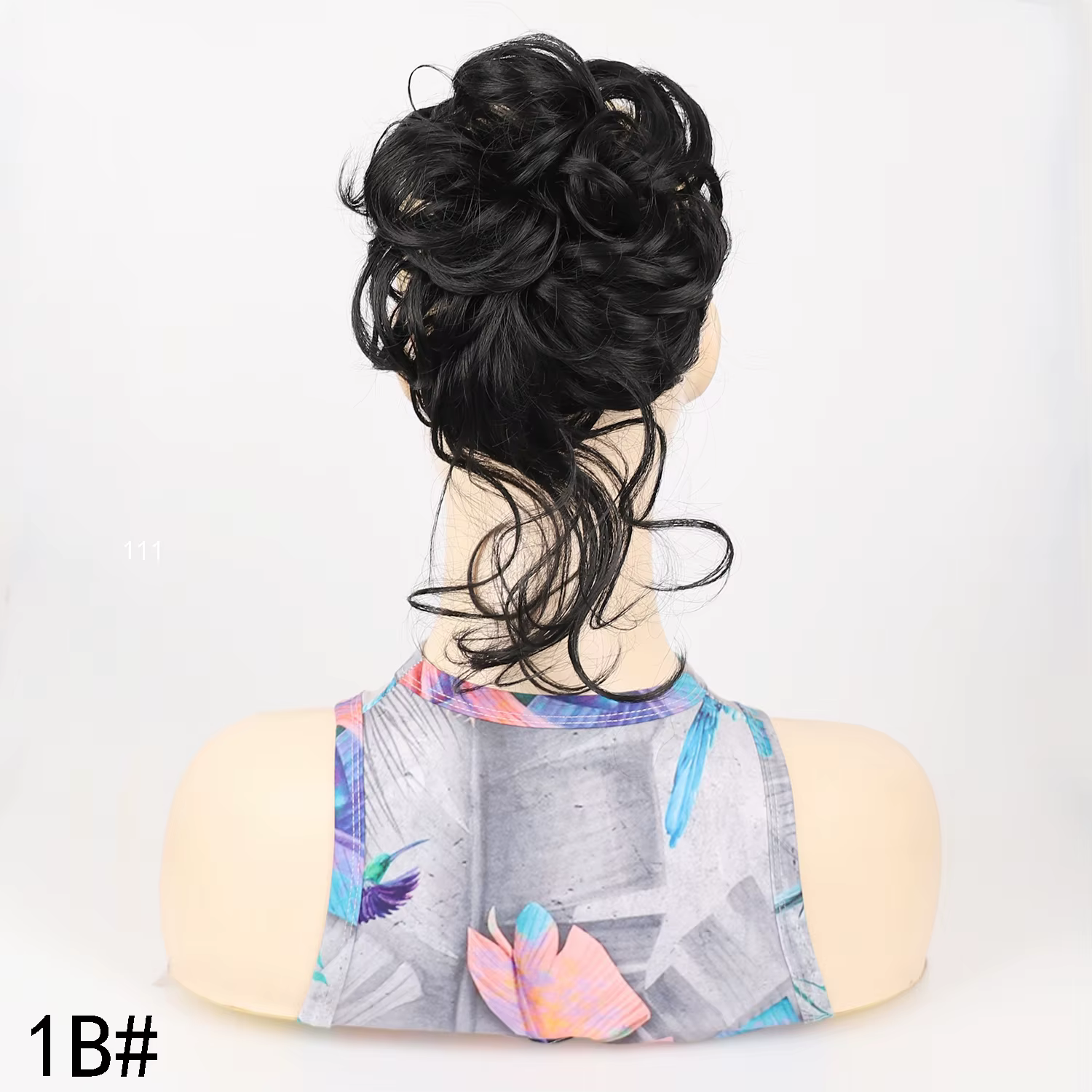 Extension de Chignon synthétique bouclé et désordre pour femmes, postiche chouchou élastique pour un
