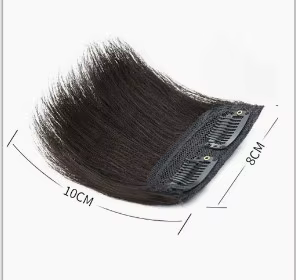 Perruque synthétique courte et droite de 10 centimètres avec couverture de cheveux extérieure sans c