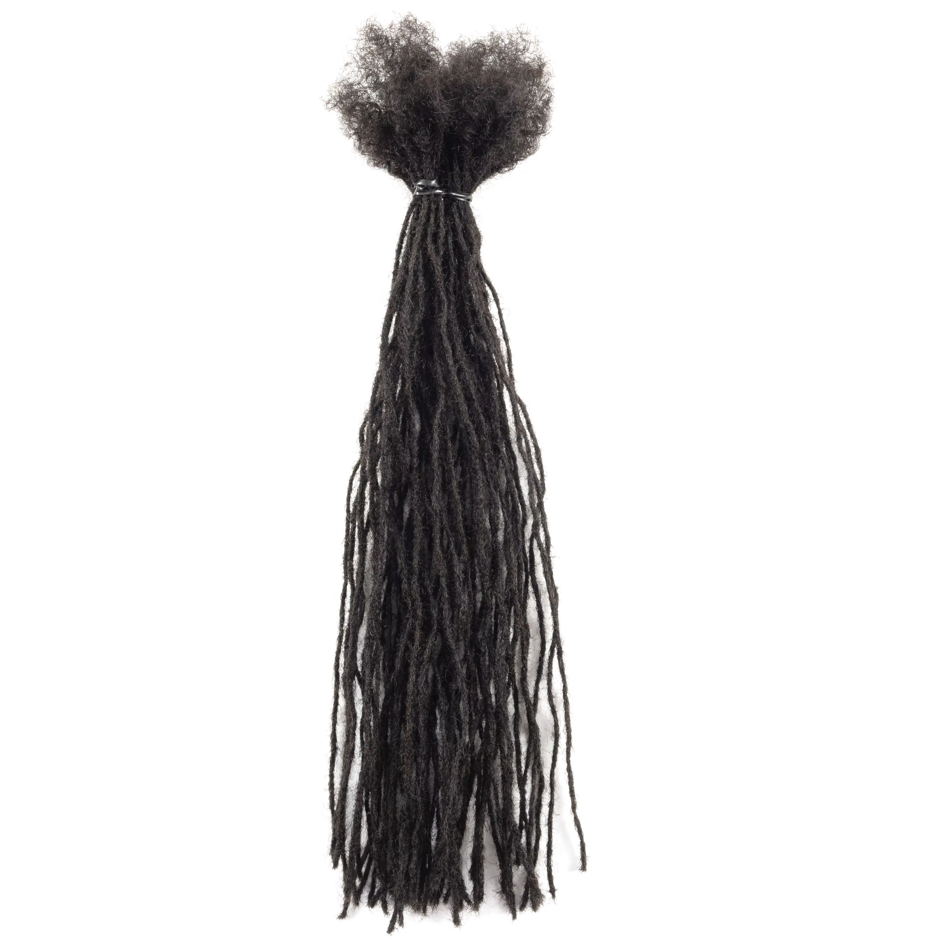 20 Strs/paquet vente en gros directe d'usine 0.1 cm Micro Locs vrais cheveux humains Dreadlocks Exte