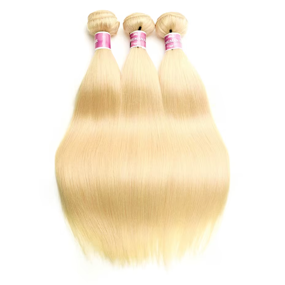 613 Blonde 30 40 pouces 1 3 4 paquets offres cheveux humains brésilien Remy cheveux humains paquets 